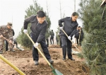 赵克志张庆伟等省领导和省会干部群众一起参加义务植树活动 - 林业厅