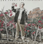 国画作品《红苹果——太行新愚公李保国》捐赠仪式在我校举行 - 河北农业大学