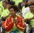 9月10日，河北省第九届残运会暨第五届特奥会开幕倒计时30天启动仪式在石家庄市人民广场举行。图为残疾人代表在现场观看文艺演出。 记者史晟全摄 - 中国新闻社河北分社