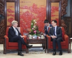 韩正会见瑞典银瑞达投资公司董事会主席瓦伦堡 - 国土资源厅
