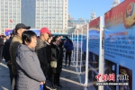 市民参观“昆仑”行动典型案例展示牌。 衡水市警方供图 - 中国新闻社河北分社
