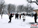 陕西延安迎2020年首场降雪。　高铖 摄 - 中国新闻社河北分社