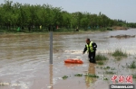 12日，永定河北京段实现全线通水。北京市水务局供图 - 中国新闻社河北分社