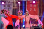 图为村晚现场表演。 齐红雨 摄 - 中国新闻社河北分社
