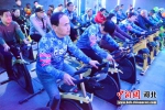 动感单车骑行现场。 时爱民 摄 - 中国新闻社河北分社