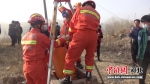消防救援中。 消防供图 - 中国新闻社河北分社