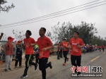 跑者们奔涌向前。 王鹏 摄 - 中国新闻社河北分社