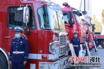 图为启动仪式现场消防车辆装备器材展示。 供图 - 中国新闻社河北分社