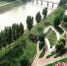 巨鹿县老漳河生态文化公园。(无人机照片) - 中国新闻社河北分社