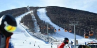 图为游客在崇礼的滑雪场滑雪。　翟羽佳 摄 - 中国新闻社河北分社