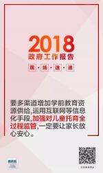 总理报告重磅！加强对儿童托育全过程监管，一定要让家长放心安心 - 食品药品监督管理局